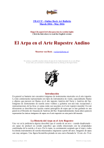  VAN HOEK, M. 2016. El Arpa en el Arte Rupestre Andino. In: TRACCE - on-line Rock Art Bulletin.