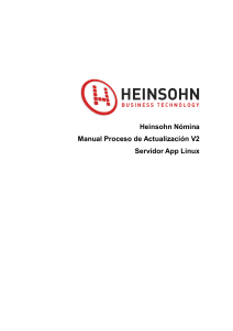 Manual de Actualización Heinsohn Nómina V2 - Linux