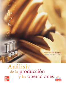 Análisis de la producción y las operaciones, 5ta Edición 