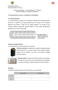 Circuitos Eléctricos: Guía de Aprendizaje 5° Básico