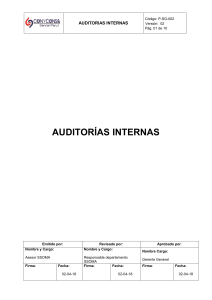 P-SG -002-Auditorias internas