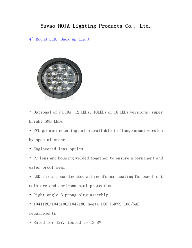 LED BackUp Lights