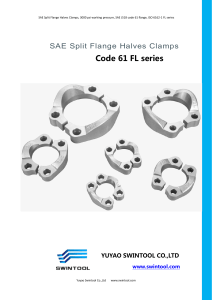 3. SAE SPLIT FLANGE CLAMPS code 61 FL series