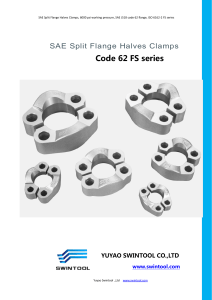 4. SPLIT FLANGE HALVES CLAMPS code 62 FS series