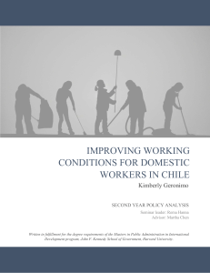 Improving Working Conditions for Domestic Workers in Chile