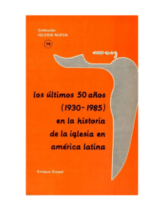 Los últimos 50 años en la historia de la Iglesia en América Latina, de Enrique Dussel