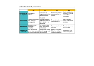 rúbrica presentacions