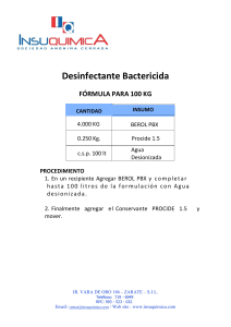 Desinfectante bactericida
