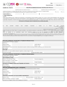 4)Folio  REGISTRO DE MANIFESTACIÓN DE CONSTRUCCIÓN TIPO B O C NOMBRE DEL TRÁMITE  - PDF Free Download