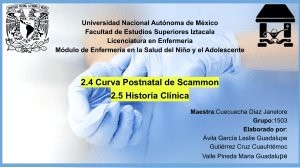 Exposición Curva de Scammon-Historia clinica