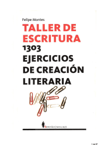 Taller de escritura. 1303 ejercicios de creación literaria - Felipe Montes
