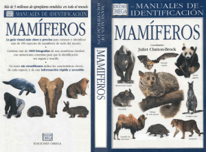 Mamíferos, Manuales de Identificación - Juliet Clutton-Brock