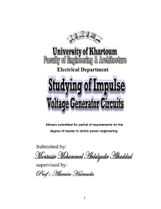 Studying Of Impulase voltage Generator Circuits