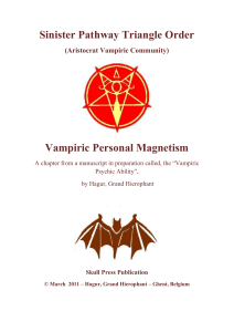 (Hagur) Vampiric Personal Magnetism