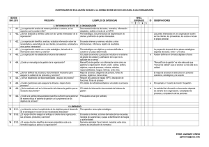 Cuestionario Auditoria interna ISO 9001 2015