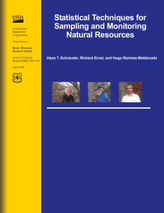 Statistical Techniques for Sampling and Monitoring Natural Resources-Schreuder-2004