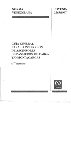 COVENIN 2265-97 GUIA PARA INSEPCCION DE ASCENSORES