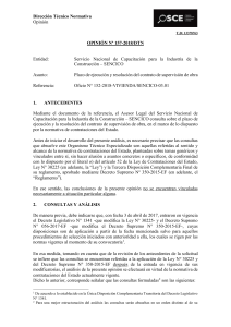 157-18 - SENCICO - PLAZO DE EJECUCION Y RESOLUCION DEL CONTRATO DE SUPERVISION DE OBRA