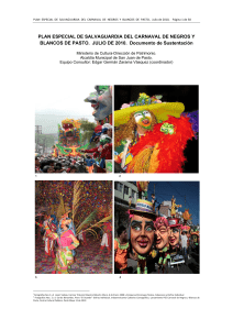 Documento SUSTENTACIÓN PES Carnaval N y B Pasto Resolución 2055 de 2011