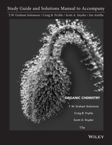 Graham Solomons - Study Guide and Solutions. Manual to Accompany - Organic Chemestry - 11th Edition - Wiley - 2014