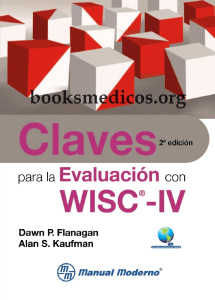 Claves para la evaluacion con WISC-IV 