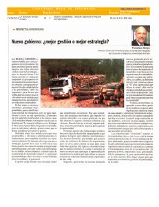 F Arroyo Schick - Nuevo gobierno: ¿mejor gestión o mejor estrategia? La Nación, Chile 21042010