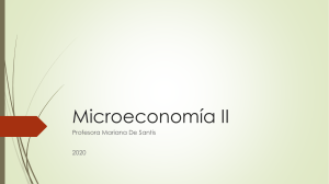 Microeconomía II Tercera clase