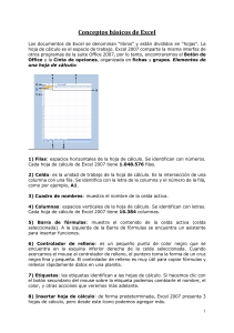 Conceptos Básicos de Excel 2007: Guía y Ejercicios