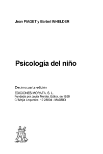 P1.1 Psicología del niño Conclusiones - Piagetl