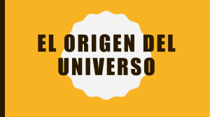 El origen del universo