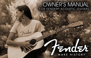2011 Fender Acoustic Guitar Manual