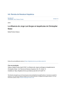 La influencia de Jorge Luis Borges en laspelículas de Christopher