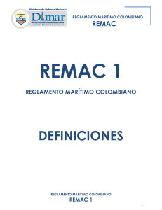 Reglamento Maritimo Colombiano-REMAC