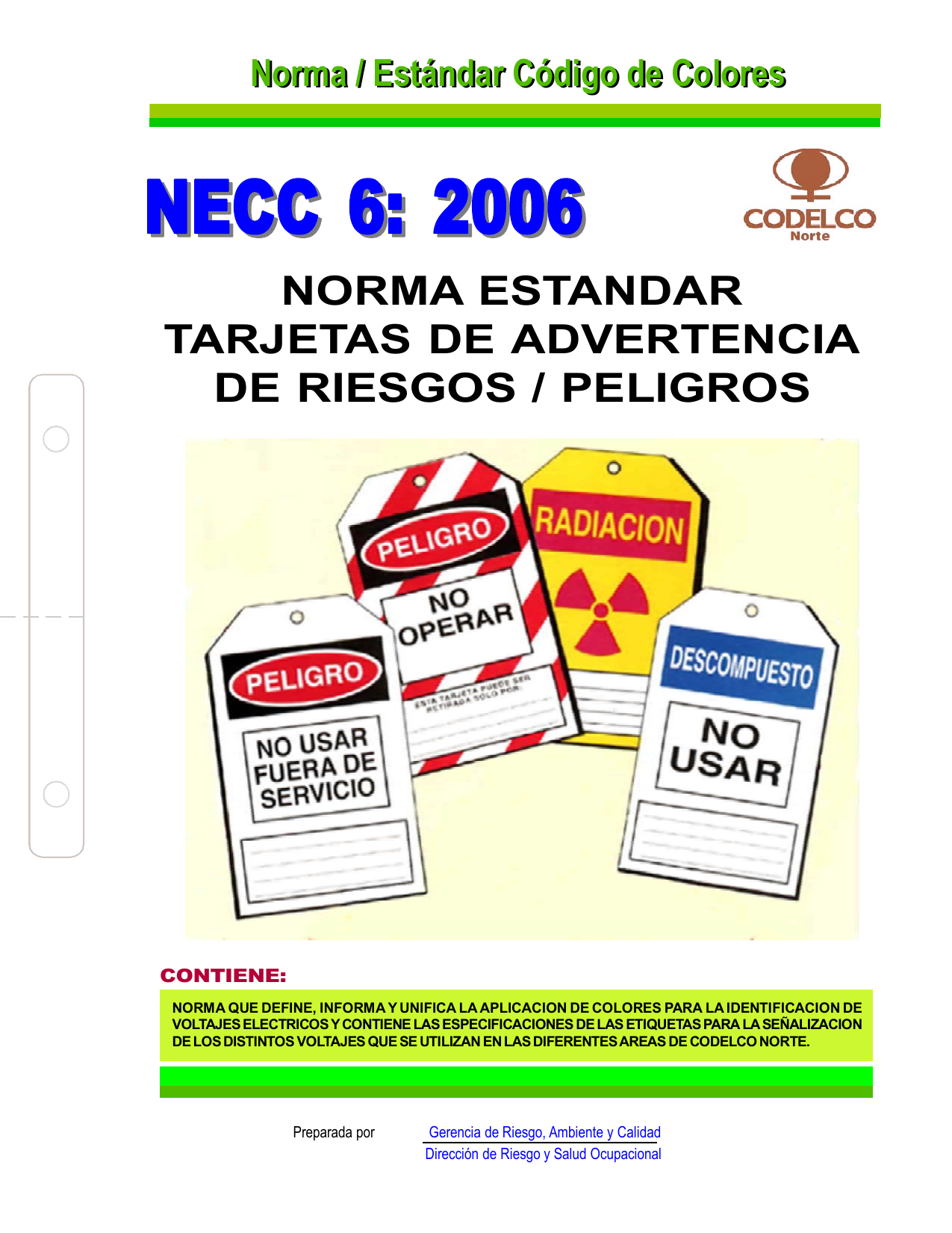 Norma Estándar Código de Colores NORMA ESTANDAR CODIGO DE