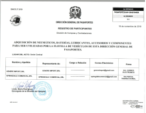 Registro Participantes CM-038-2019 gomas y baterias