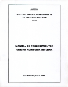 MANUAL DE PROCEDIMIENTOS - UNIDAD DE AUDITORÍA INTERNA (optimizado)