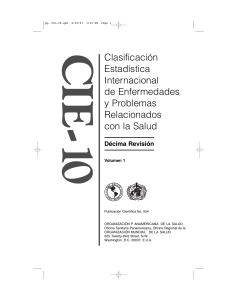 CIE-10: Clasificaci&oacute;n Internacional de Enfermedades, Vol. 1