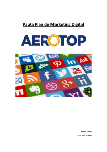 Pauta Plan de Marketing Digital Aerotop 2020
