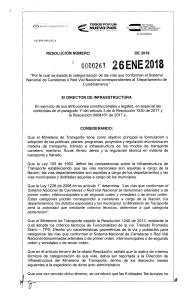 Resolución 263 2018 - Categorización Vial Cundinamarca