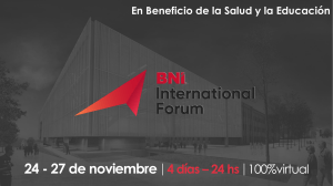 Forum BNI Internacional - Brief Institucional