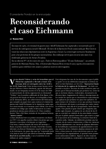 Reconsiderando el caso Eichmann El presi