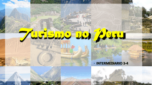 projecto sobre o turismo no Peru