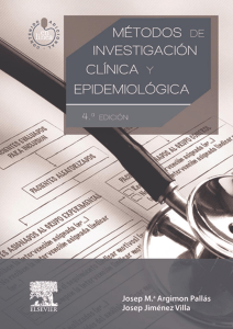 Métodos de investigación clínica y epidemiología