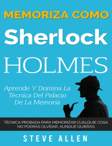 MEMORIZA COMO SHERLOCK HOLMES APRENDE Y