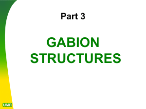 Gabion structures