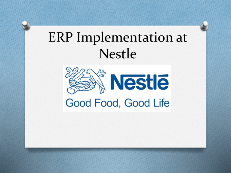 erp case study on nestle