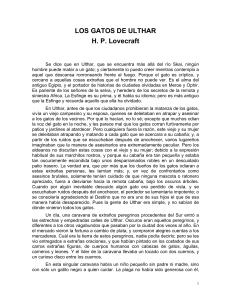 6 Los gatos de Ulthar autor H. P. Lovecraft