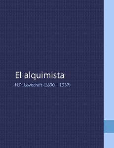 24 El alquimista  autor H. P. Lovecraft