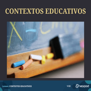 CONTEXTOS EDUCATIVOS