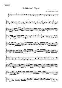 Kanon und Gigue Violino I (1)